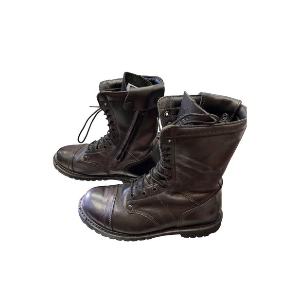 Rocky 2090 mens black leather mid calf moto riding para boots sz 9.5W SKI 9957 main image 15